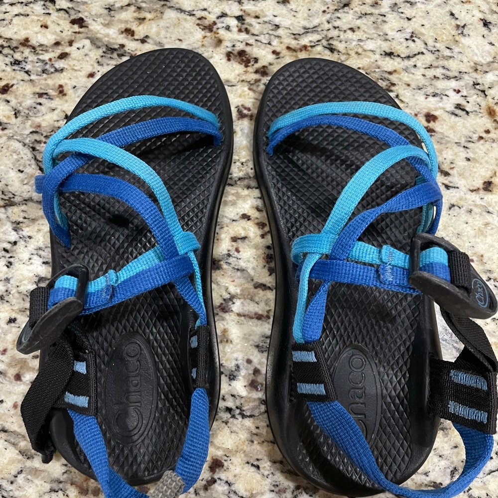 Girl Blue Chacos size 3.